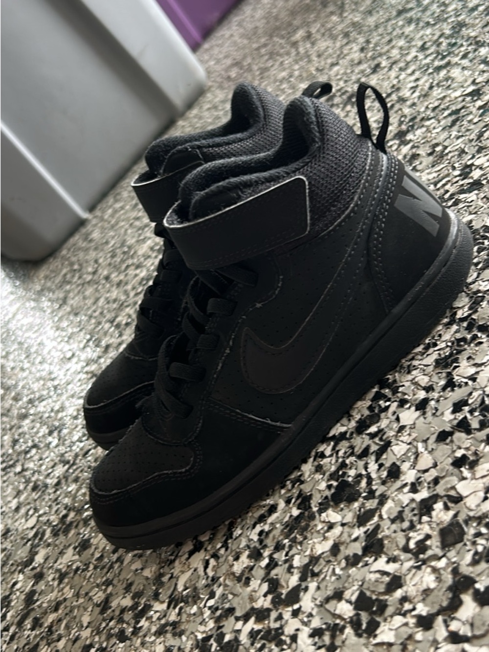 Nike Black High-Top Youth Sneakers
